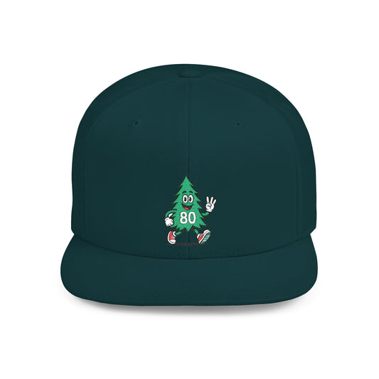 80 Tree Embroidered Snapback Hat — Spruce
