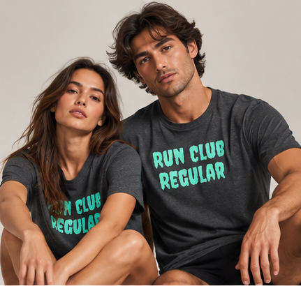 Afterglow Tee - Dark Heather by Run Club Regular, T-shirt product image