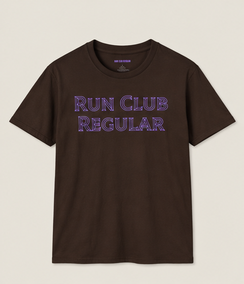 The Pillar Tee - Purple by Run Club Regular, graphic T-shirt product image