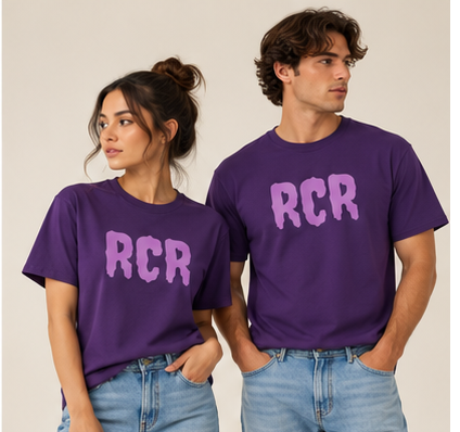 RCR Tee - Purple by Run Club Regular, graphic T-shirt product image