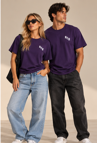 Lowkey Flow Tee - Purple by Run Club Regular, graphic T-shirt product image