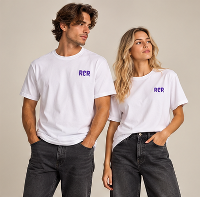 Lowkey Tee - White by Run Club Regular, graphic T-shirt product image