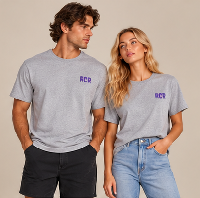 Lowkey Tee - Sports Grey by Run Club Regular, graphic T-shirt product image