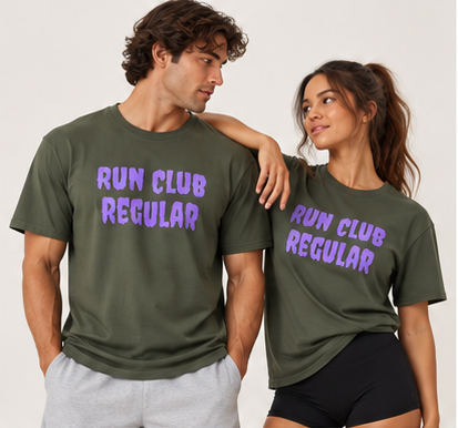 Regular Tee - Military Green by Run Club Regular, T-shirt product image