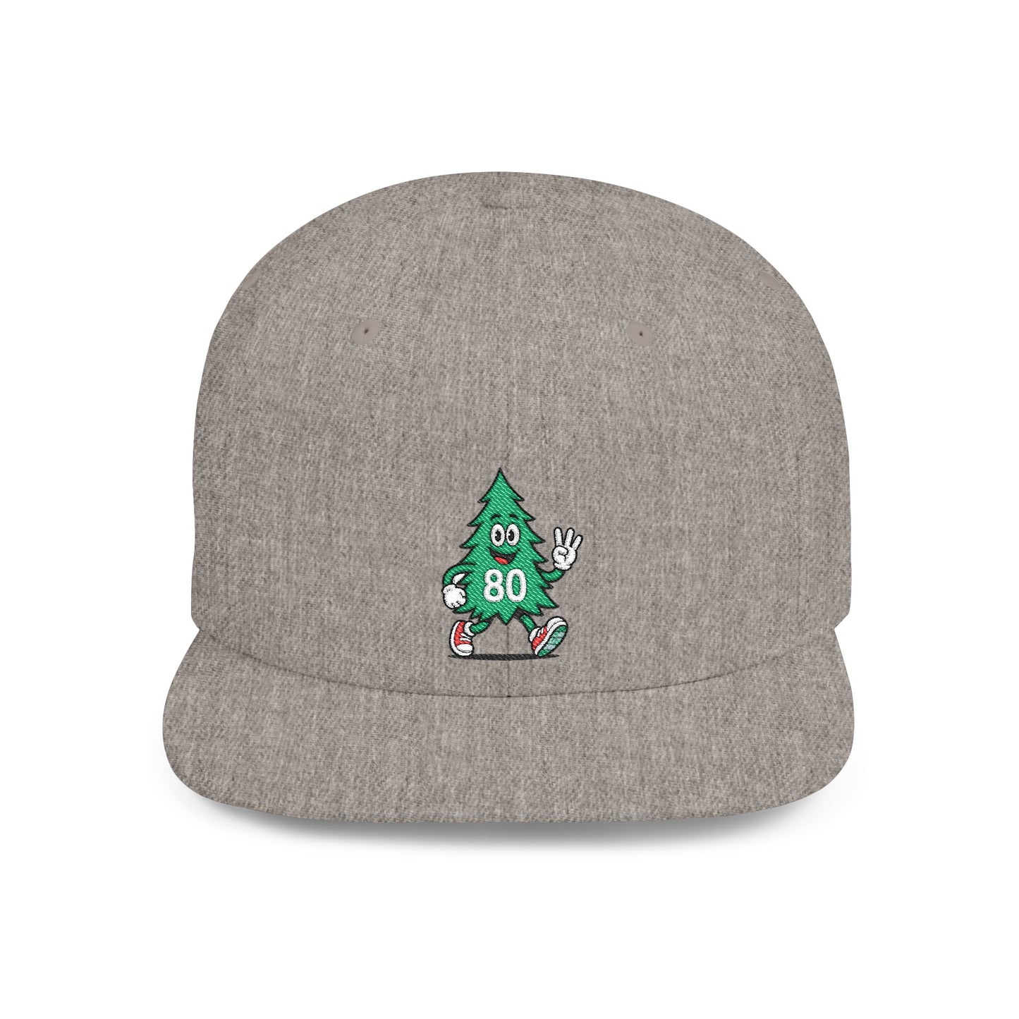 80 Tree Embroidered Snapback Hat — Spruce