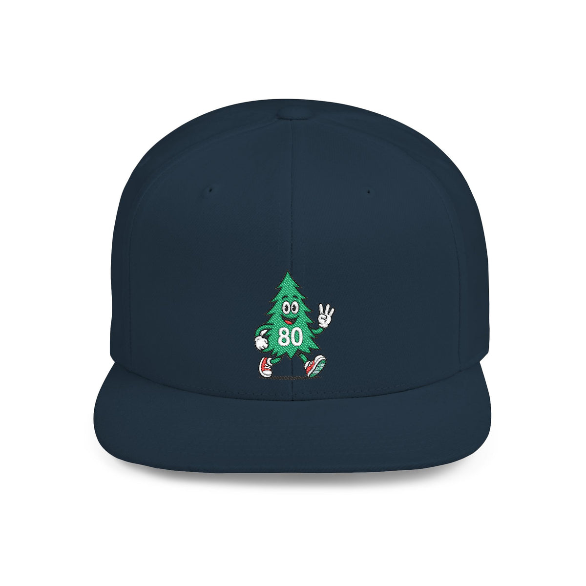 80 Tree Embroidered Snapback Hat — Dark Grey by Run Club Regular, snapback hat product image