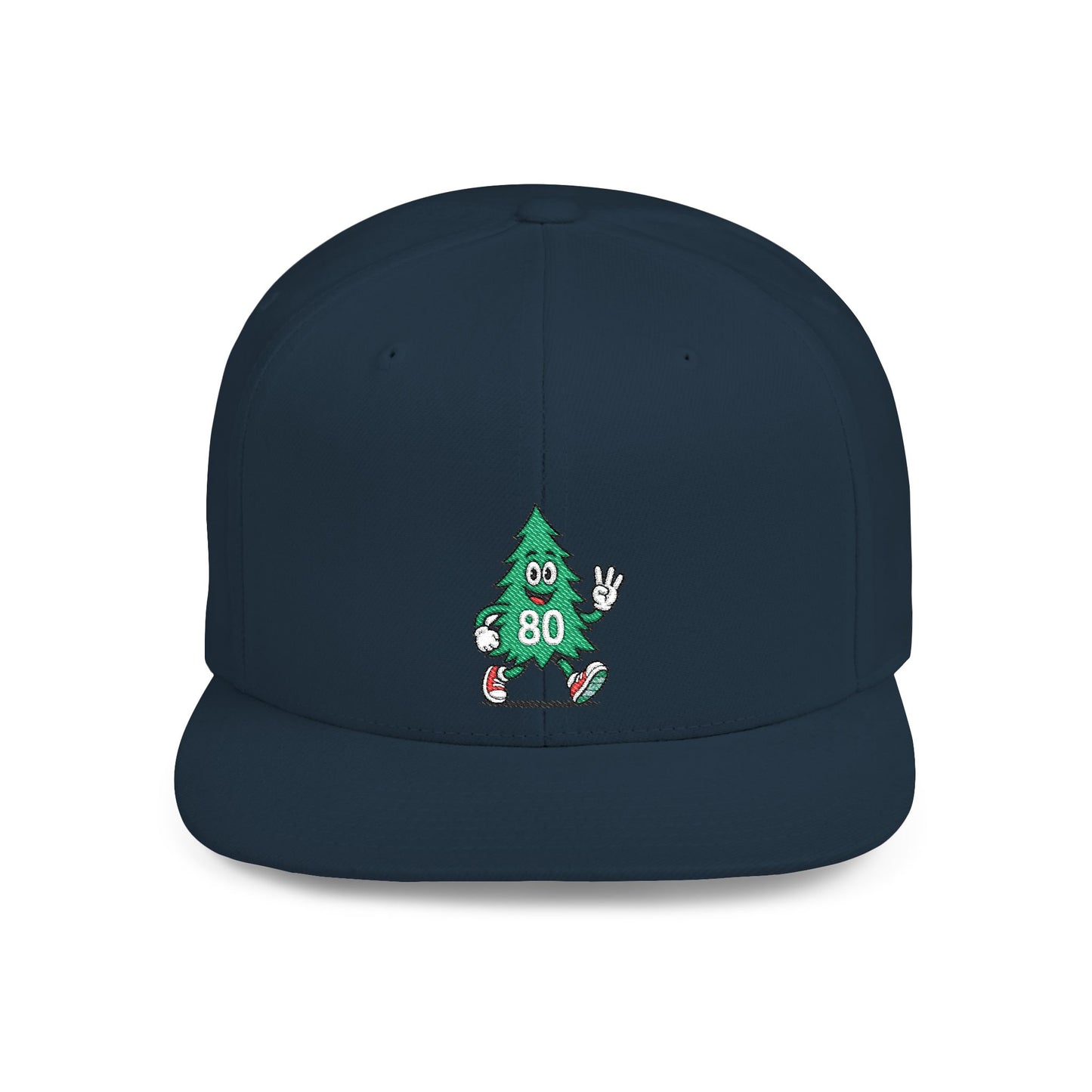 80 Tree Embroidered Snapback Hat — Royal
