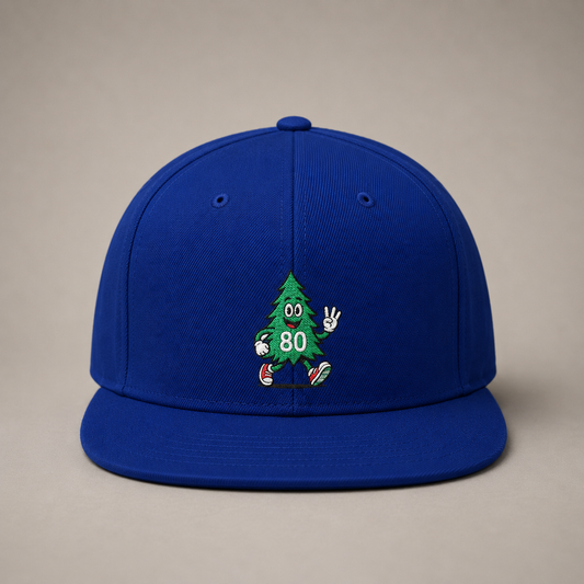 80 Tree Embroidered Snapback Hat — Royal