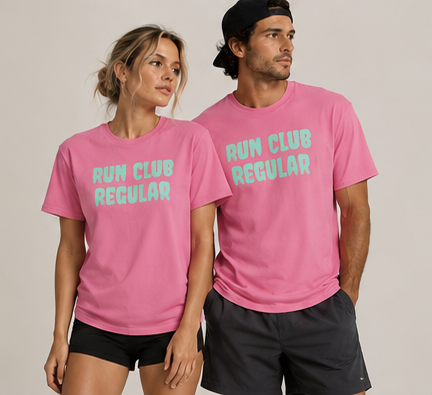 Afterglow Tee - Azalea by Run Club Regular, T-shirt product image