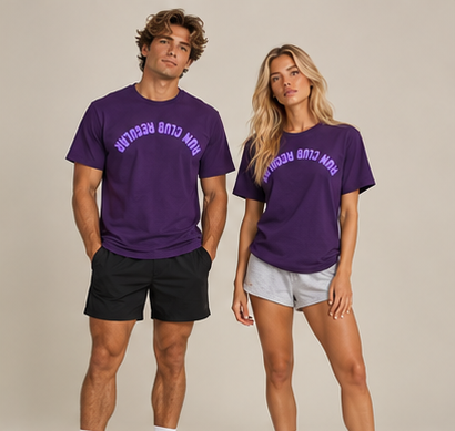 Axis Tee - Purple by Run Club Regular, T-shirt product image