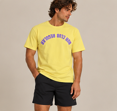 Axis Tee - Gold Medal by Run Club Regular, graphic T-shirt product photograph