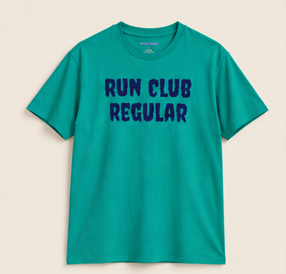 Drift Tee - Jade Dome by Run Club Regular, graphic T-shirt product photograph
