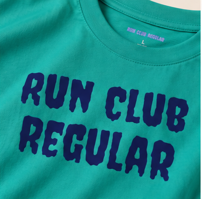 Drift Tee - Jade Dome by Run Club Regular, graphic T-shirt product photograph