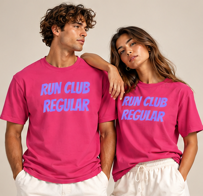 Racer Tee - Heliconia by Run Club Regular, graphic T-shirt product image