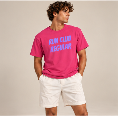 Racer Tee - Heliconia by Run Club Regular, graphic T-shirt product image