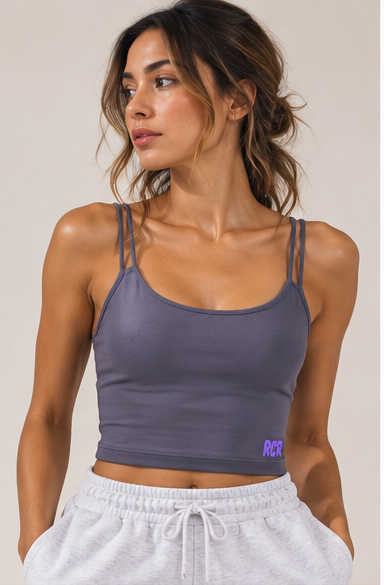 The Mini Tank- Slate by Run Club Regular, tank top product image