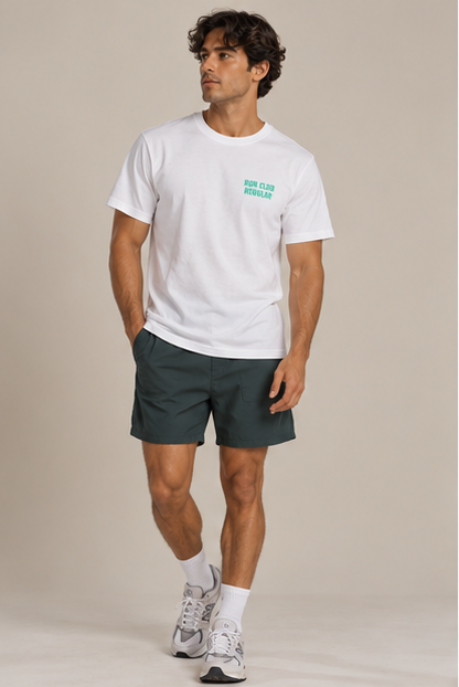 The Regular 2.0 Tee - White by Run Club Regular, graphic T-shirt product image