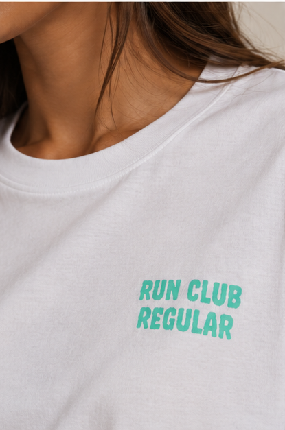 The Regular 2.0 Tee - White by Run Club Regular, graphic T-shirt product image