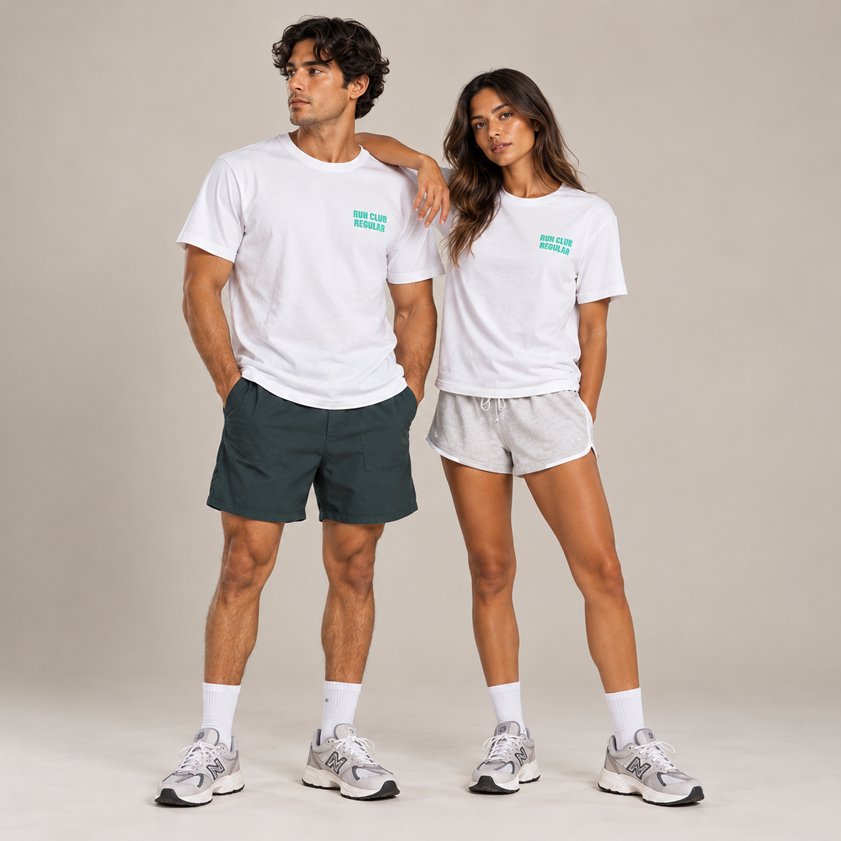 The Regular 2.0 Tee - White by Run Club Regular, graphic T-shirt product image