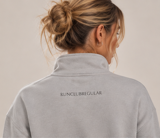 The Off Duty Quarter-Zip — Smoke by Run Club Regular, quarter-zip product image