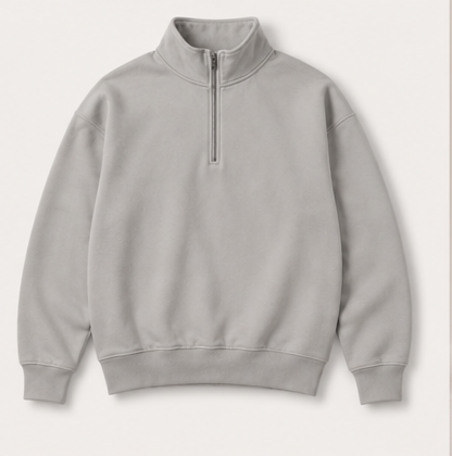 The Off Duty Quarter-Zip — Black by Run Club Regular, quarter-zip product image