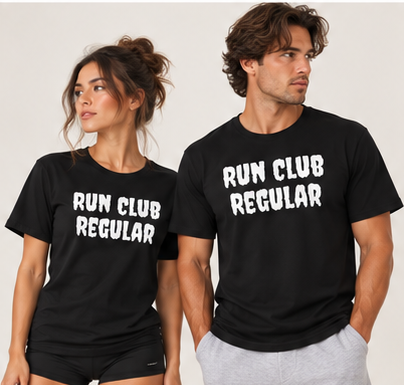 Phantom Tee - Black by Run Club Regular in black, T-shirt product image