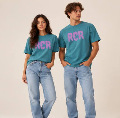 RCR Tee - Heather Galapagos Blue by Run Club Regular, T-shirt product image