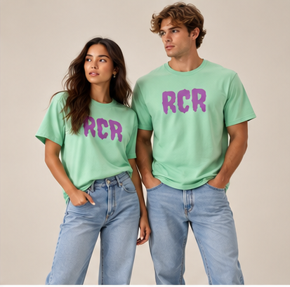 RCR Tee - Mint Green by Run Club Regular, graphic T-shirt product image