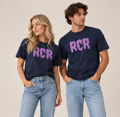 RCR Tee - Navy by Run Club Regular, graphic T-shirt product image