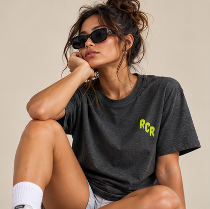 Lowkey Flow Tee - Dark Heather by Run Club Regular, graphic T-shirt product image