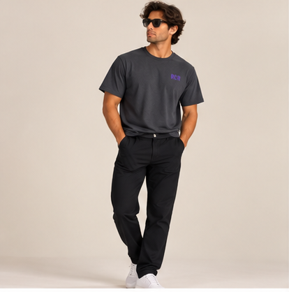 Lowkey Tee - Dark Heather by Run Club Regular, graphic T-shirt product image