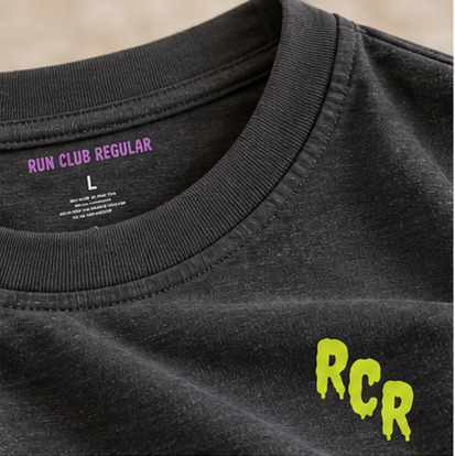 Lowkey Flow Tee - Dark Heather by Run Club Regular, graphic T-shirt product image