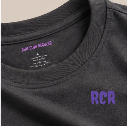 Lowkey Tee - Dark Heather by Run Club Regular, graphic T-shirt product image