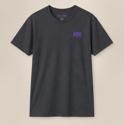Lowkey Tee - Dark Heather by Run Club Regular, graphic T-shirt product image