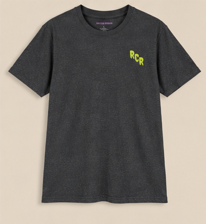 Lowkey Flow Tee - Dark Heather by Run Club Regular, graphic T-shirt product image