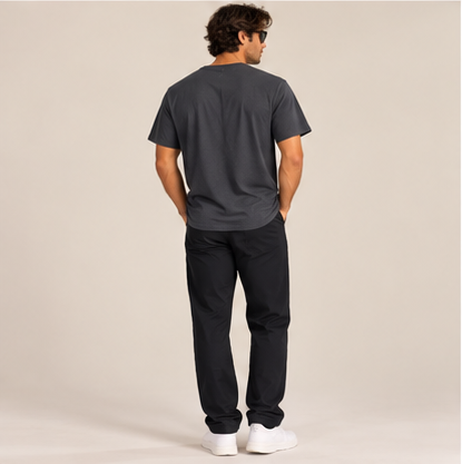 Lowkey Tee - Dark Heather by Run Club Regular, graphic T-shirt product image