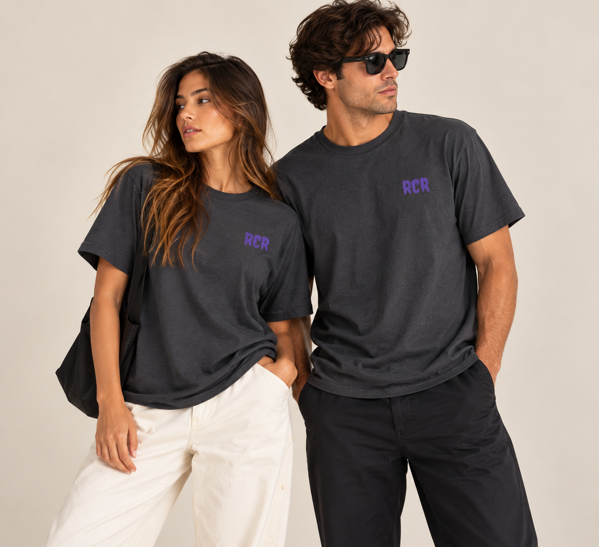 Lowkey Tee - Dark Heather by Run Club Regular, graphic T-shirt product image