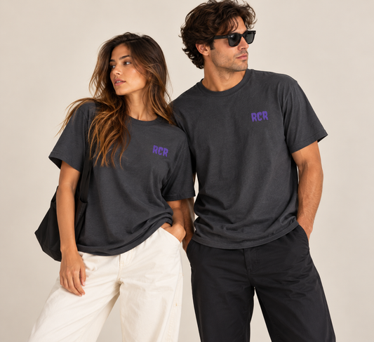 Lowkey Tee - Dark Heather by Run Club Regular, graphic T-shirt product image