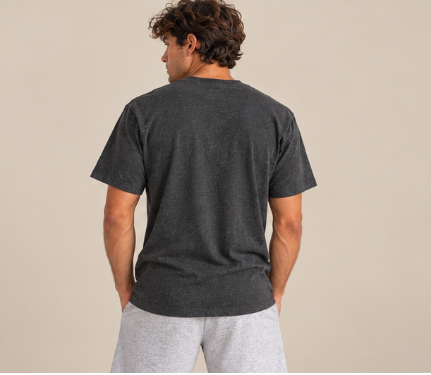 Lowkey Flow Tee - Dark Heather by Run Club Regular, graphic T-shirt product image