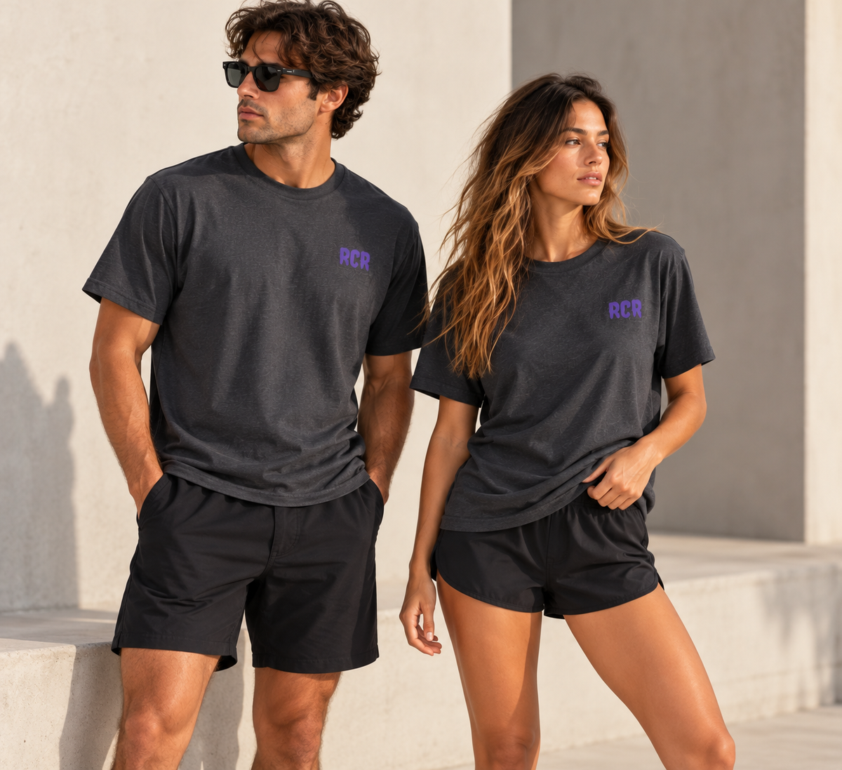 Lowkey Tee - Dark Heather by Run Club Regular, graphic T-shirt product image