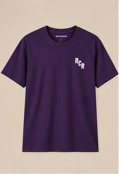 Lowkey Flow Tee - Purple by Run Club Regular, graphic T-shirt product image
