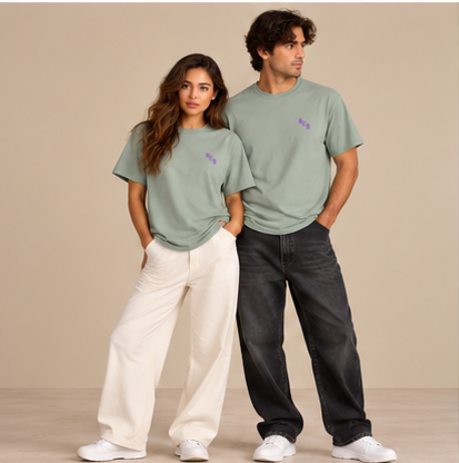 Lowkey Flow Tee - Sage by Run Club Regular, graphic T-shirt product image
