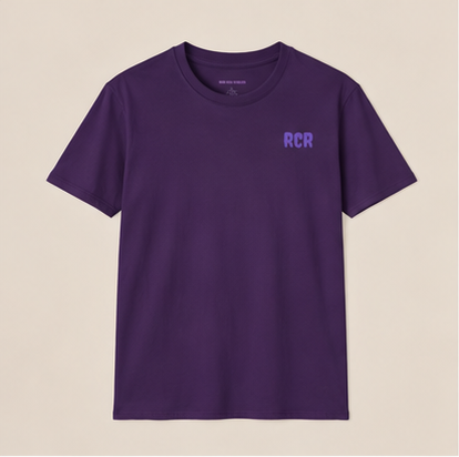 Lowkey Tee - Purple by Run Club Regular, graphic T-shirt product image
