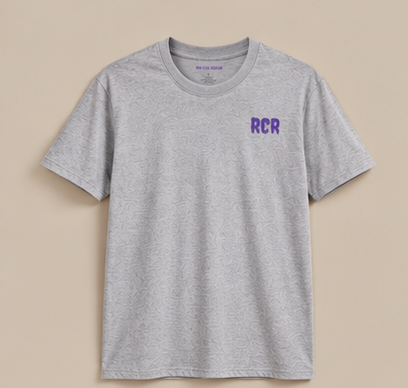 Lowkey Tee - Sports Grey by Run Club Regular, graphic T-shirt product image