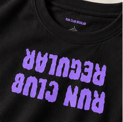 Regular 3.0 Tee - Black by Run Club Regular in black, T-shirt product image