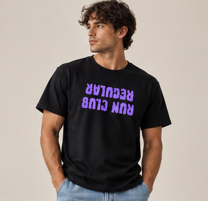 Regular 3.0 Tee - Black by Run Club Regular in black, T-shirt product image