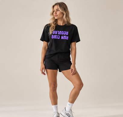 Regular 3.0 Tee - Black by Run Club Regular in black, T-shirt product image