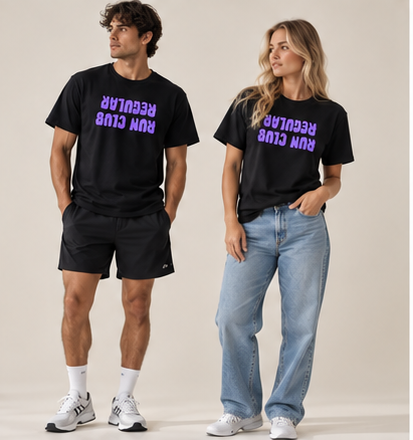 Regular 3.0 Tee - Black by Run Club Regular in black, T-shirt product image