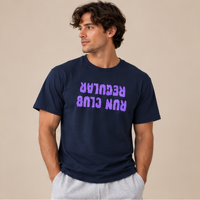 Regular 3.0 Tee - Navy by Run Club Regular, T-shirt product image