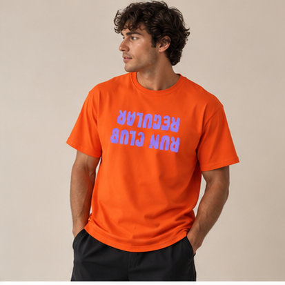 Regular 3.0 - Orange by Run Club Regular, T-shirt product image